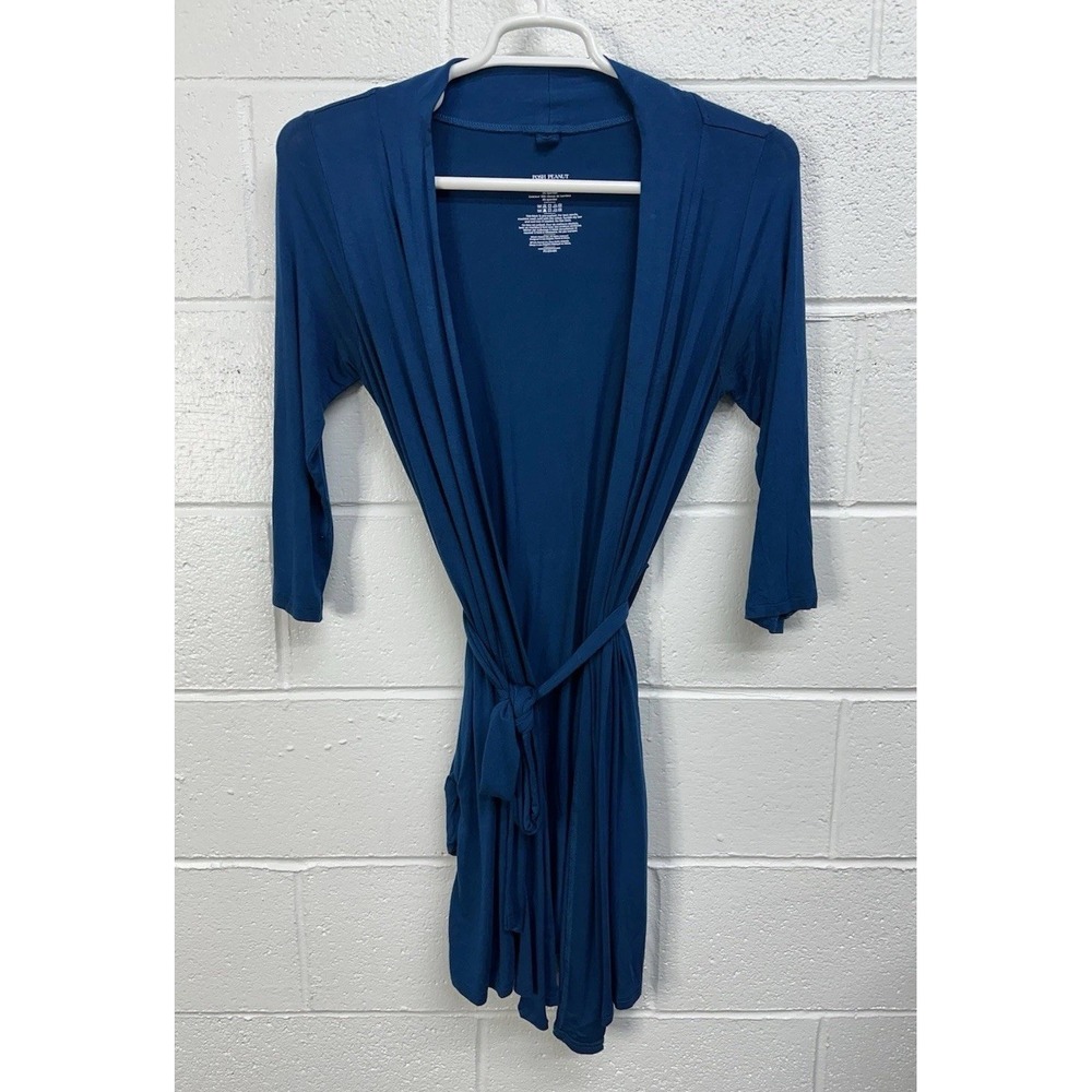Posh Peanut Vicose Tie Open‎ Front Robe / Women's Small